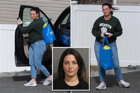 married lunch lady arrested|Accused groomer Andie Rosafort seen at Connecticut home